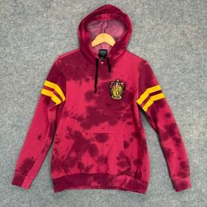 Harry Potter Juniors Gryffindor Varsity Hoodie Sweatshirt Girls XL Tie Dye Red